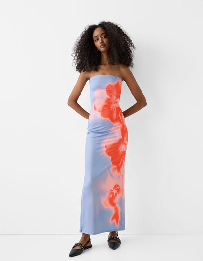 Navelle |Flower Midi Jurk
