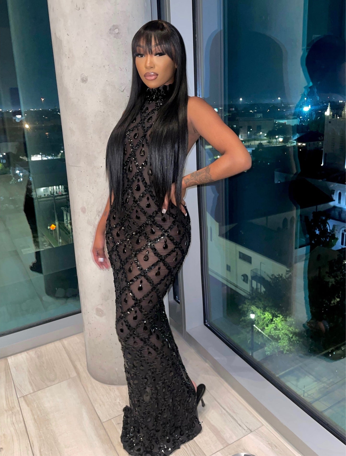 Navelle | Diamond Maxi Dress