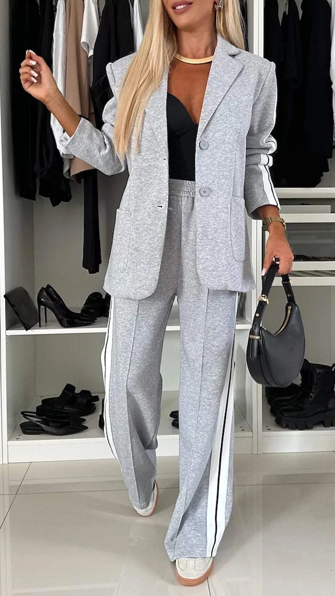 Navelle |Casual Hooded Two-piece Suit
